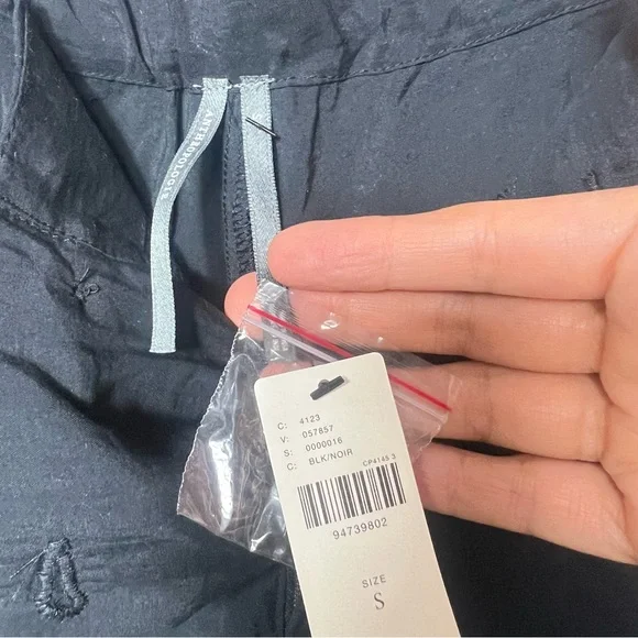 Anthropologie Pieced Black Lace Joggers Size S NWT - Picture 11 of 16